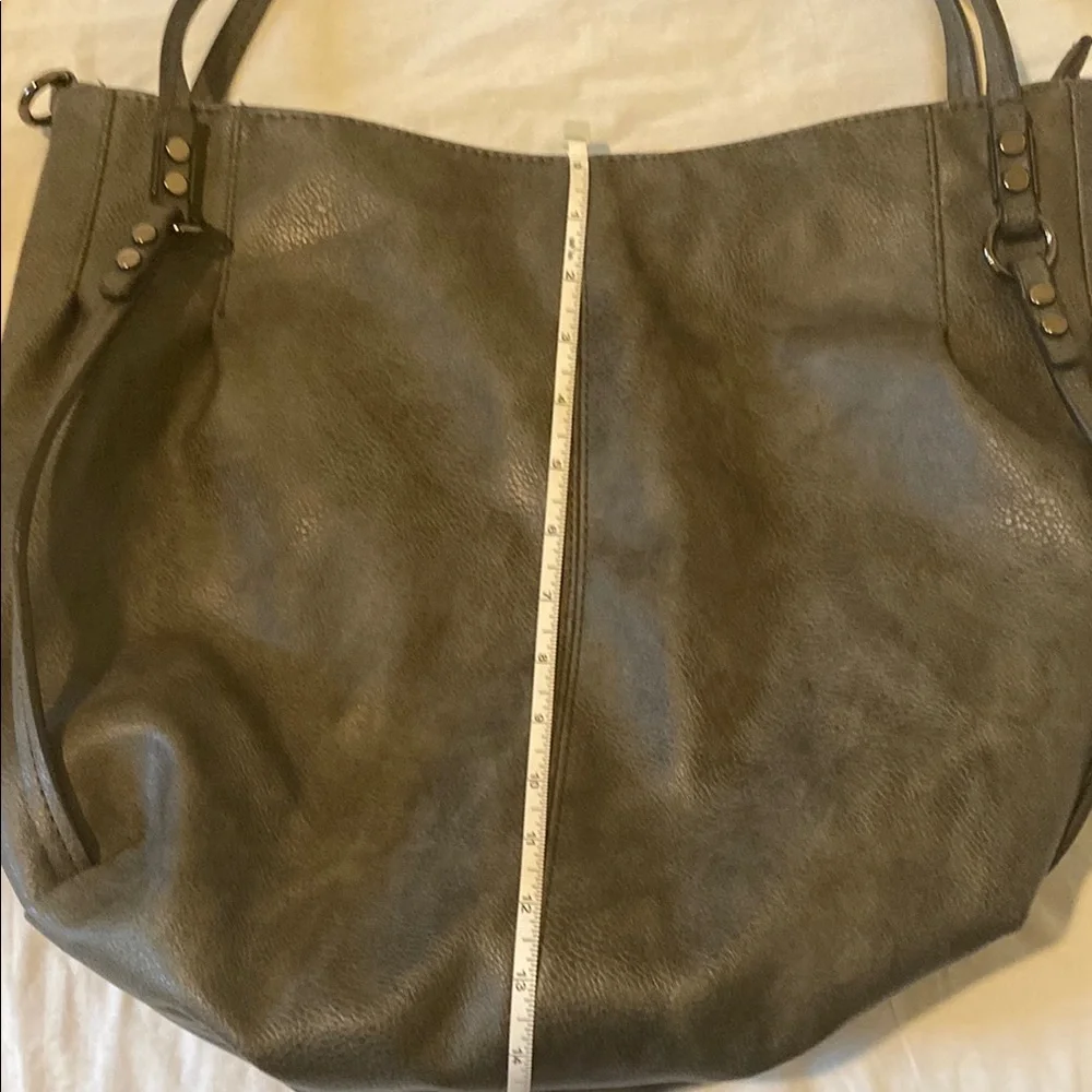 Gussaci Gray Hobo Bag